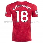 Manchester United Bruno Fernandes 18 Fotbalové Dresy Domáci 2020-21..